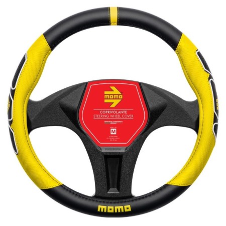 FUNDA VOLANTE MOMO FUN BLACK-YELLOW M 38-39CM