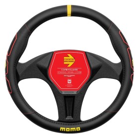 FUNDA VOLANTE MOMO PROFILE BLACK-RED M 38-39CM