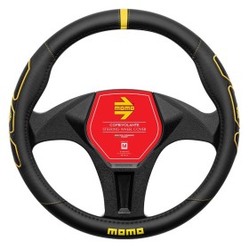 FUNDA VOLANTE MOMO PROFILE BLACK-YELLOW M 38-39CM