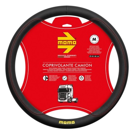 FUNDA VOLANTE MOMO TRUCK COMFORT BLACK-RED 44-46 CM