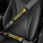 SET ALMOHADILLAS MOMO CINTURON COCHE NEGRO MATE