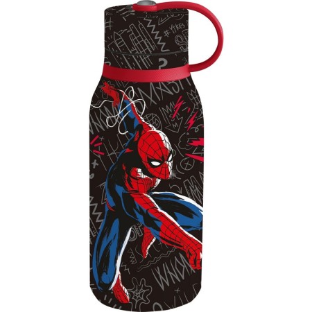 BOTELLA DE ACERO INOXIDABLE AISLADA PARA NI�OS 330ML SPIDERMAN