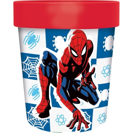 VASO PREMIUM BICOLOR ANTIDESLIZANTE 260 ML SPIDERMAN