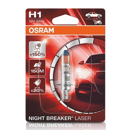 H1 1 NIGHT B LASER 55W12V+150% NEXT GENERATION