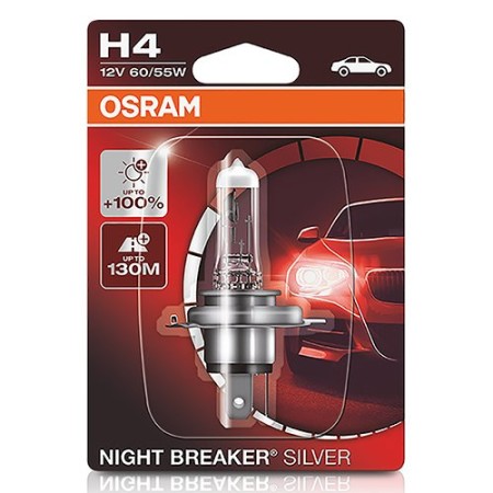 H4 1 NIGHT B SILVER 55/60W 12V 1