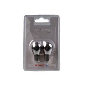POWERTEC PLATINUM BA15S P21W S25 21W 12V CHROME BLISTER