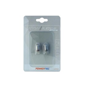 POWERTEC PLATINUM WY5W T10 5W WEDGE 12V CHROME BLISTER