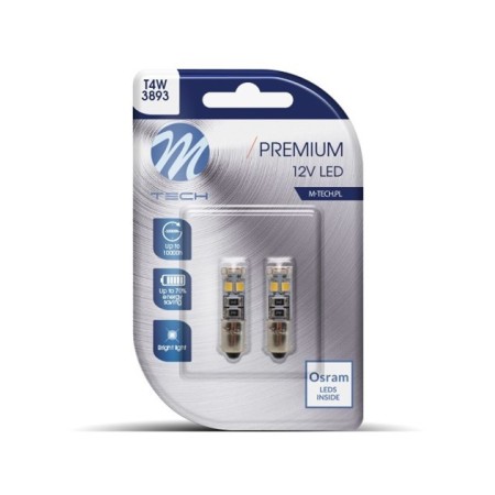 BOMBILLAS LED BLANCO CANBUS 12V T4W/BA9S (STOCK LAST)