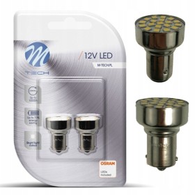 BLISTER 2X LED L107W - BA15S 19XSMD2835 BLANCO