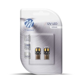 BLISTER 2X M-TECH ECONO LB323W - W5W,  4XSMD5730 LED, 12V CANBUS, BLANCO