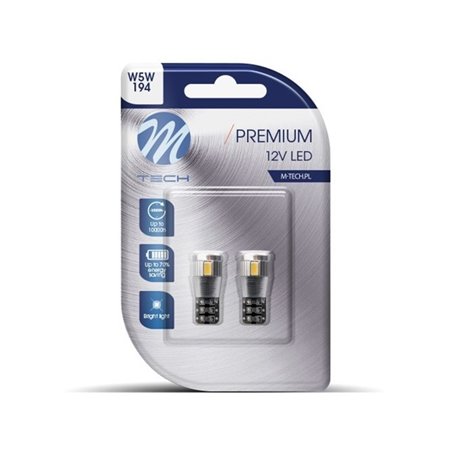 BLISTER 2X LED L338W - W5W 12V 6XSMD5730 RING CANBUS BLANCO