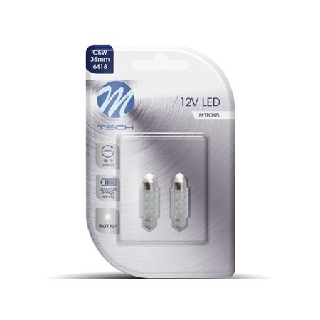 BOMBILLAS LED SMD BLANCO PLAFON 36MM 12V C5W