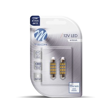 BLISTER 2X LED L030W - C5W 41MM 12XSMD2835 BLANCO