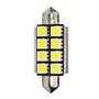 BLISTER 2X LED L327W - C5W 41MM 8XSMD5050 CANBUS RAD. BLANCO