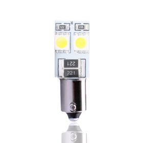 BLISTER 2X M-TECH ECONO LB314W - BA9S, 4XSMD5050 LED, 12V, CANBUS, BLANCO