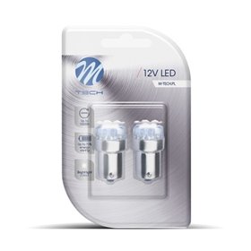 BLISTER 2X LED L033W - BA15S 9LED 5MM BLANCO