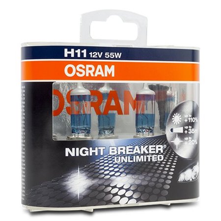 H11 55W 2 NIGHT BREAKER UNLIMI