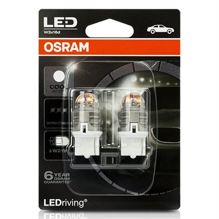 W21W (T20 SC) LED  DRIVING 3w COOL WHITE 6000K  W3x16d