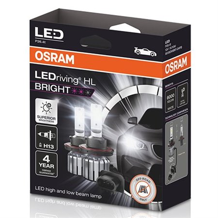 OSRAM LEDRIVING� HL BRIGHT 12V 10/15W H13