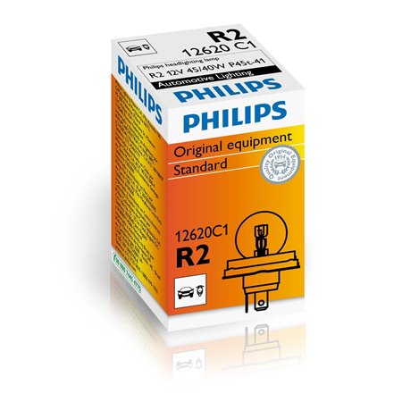 PHILIPS R2 12V45/40W P45T-41 C1