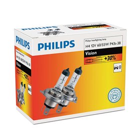 PHILIPS H4 VISION 12V60/55W P43T-38 C2
