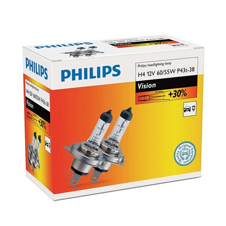 PHILIPS H4 VISION 12V60/55W P43T-38 C2