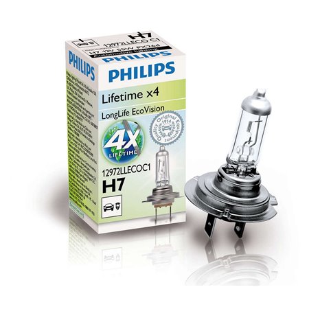 PHILIPS H7 LONGLIFE ECOVISION 12V55W PX26D C1
