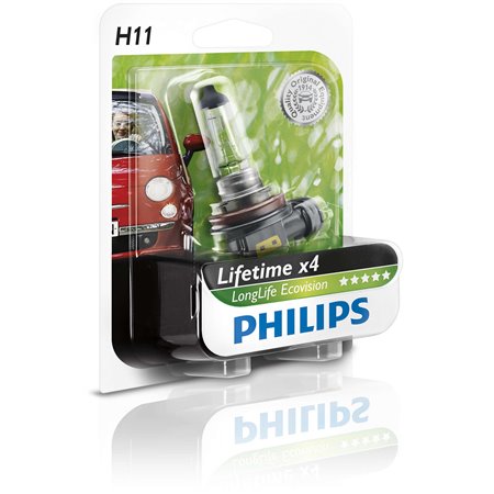 PHILIPS H11 LONGLIFE ECOVISION 12V55W PGJ19-2 B1