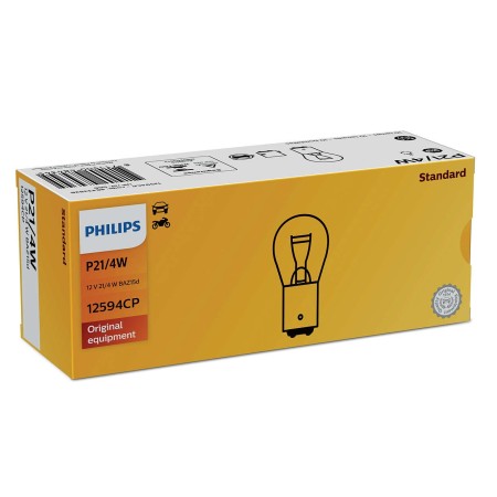 PHILIPS P21/4W 12V21/4W BAZ15D CP | 10 UDS