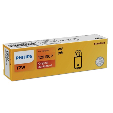 PHILIPS T2W-T3W 12V2W BA9S CP | 10 UDS
