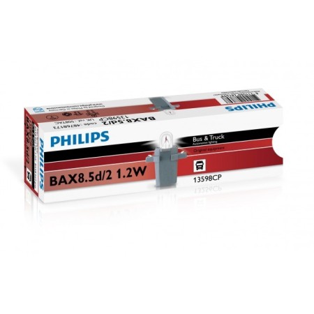 PHILIPS BAX 8,5D/2 GREY 24V1.2W BAX8,5D/2 GREY CP | 10 UDS