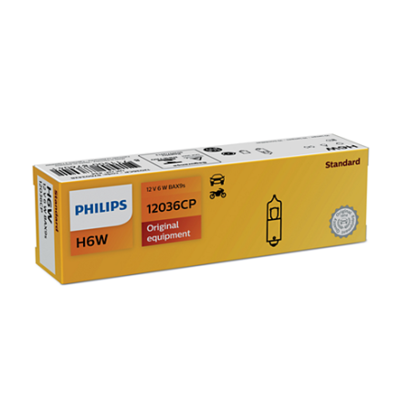 PHILIPS H6W 12V6W BAX9S CP | 10 UDS