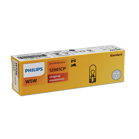 PHILIPS W5W 12V5W W2,1X9,5D CP | 10 UDS