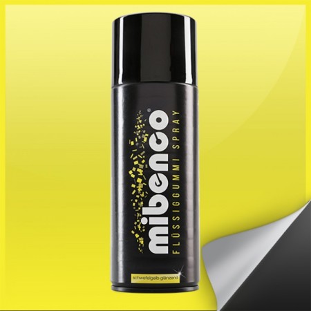 MIBENCO SPRAY GOMA LIQUIDA 400 ML AMARILLO AZUFRE BRILLANTE