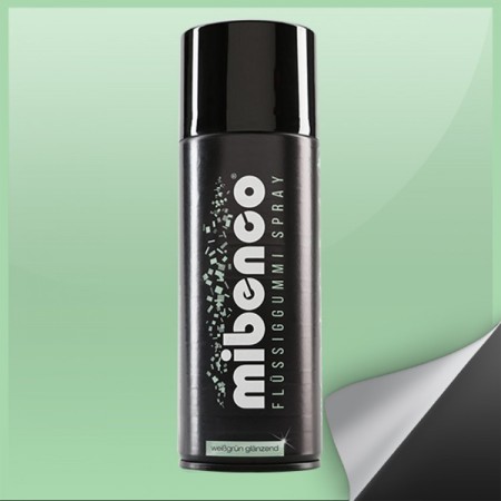 MIBENCO SPRAY GOMA LIQUIDA 400 ML BLANCO VERDE BRILLANTE