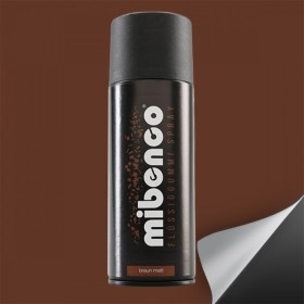 MIBENCO SPRAY GOMA LIQUIDA 400 ML MARRON MATE