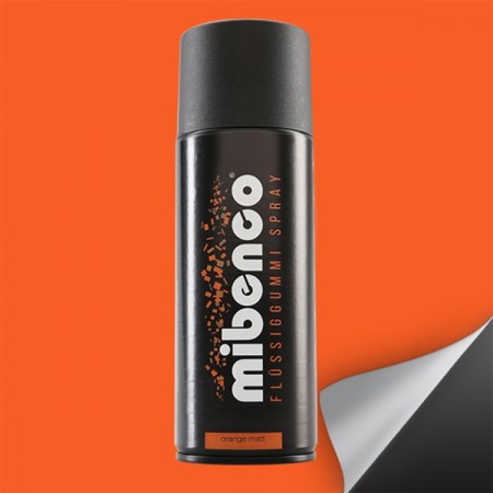 MIBENCO SPRAY GOMA LIQUIDA 400 ML NARANJA MATE