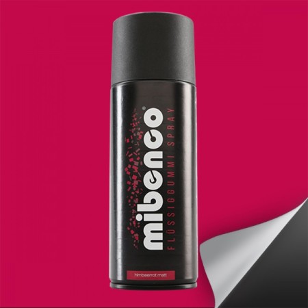 MIBENCO SPRAY GOMA LIQUIDA 400 ML ROJO FRAMBUESA MATE