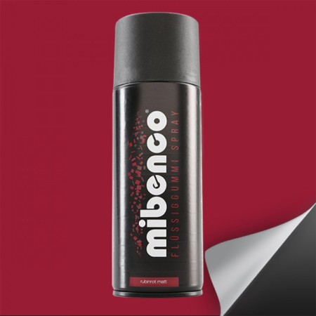 MIBENCO SPRAY GOMA LIQUIDA 400 ML ROJO RUBI MATE