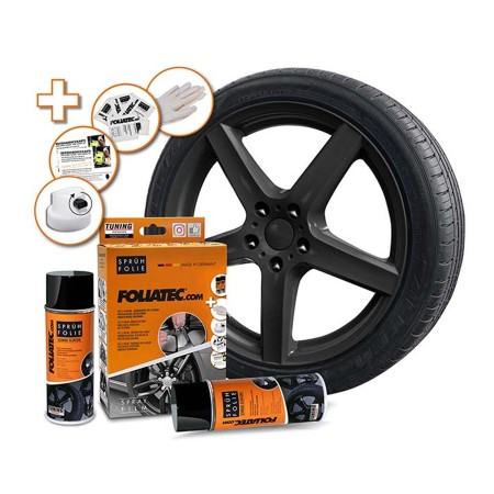 GOMA LIQUIDA SET  NEGRA BRILLANTE 2 X 400 ML