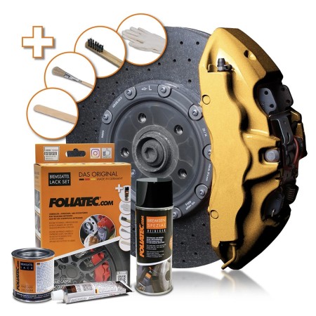 PINTURA PINZA FRENO SET  PRESTIGE DORADO METALICO 3 COMPONENTES