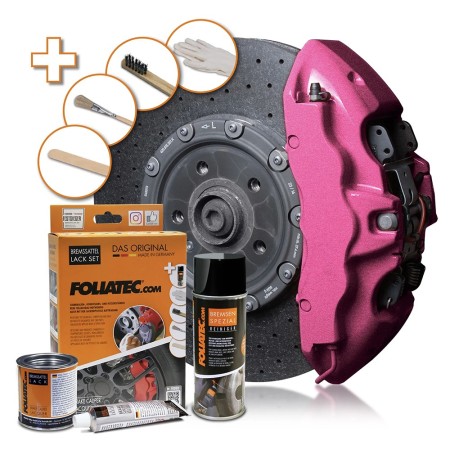 PINTURA PINZA FRENO SET  CANDY ROSA METALICO 3 COMPONENTES