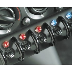 LED CONTROL LIGHTS BLACK  FIRE ROJO 1 PIECE  DIAM.  10 MM