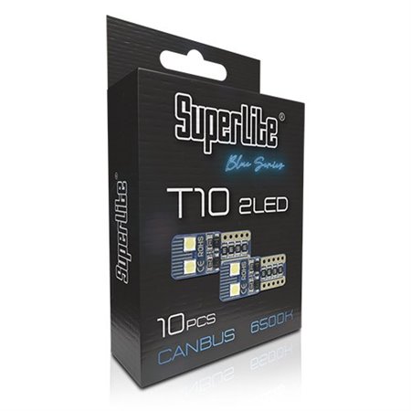 PACK BOMBILLA POSICION 2 LED 10 PCS T10 CANBUS