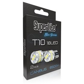 BOMBILLA POSICION T10 18 LED CANBUS 6500K WHITE CS8