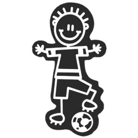 ADHESIVO FAMILIA NI�O FUTBOL CS5 (STOCK LAST )