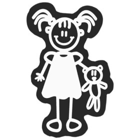 ADHESIVO FAMILIA NI�A PELUCHE CS5