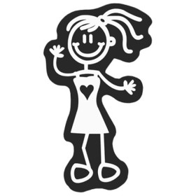 ADHESIVO FAMILIA NI�A FELIZ CS5 (STOCK LAST )