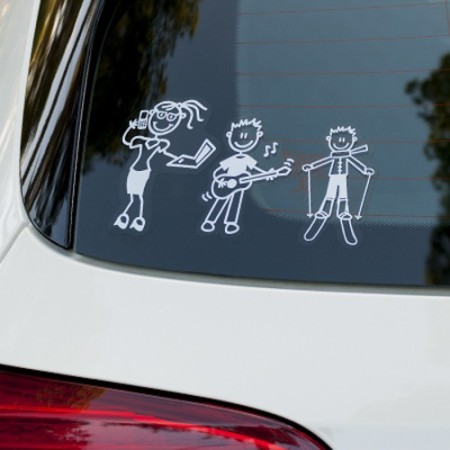 ADHESIVO FAMILIA MUJER TRABAJO CS5 (STOCK LAST )