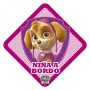 PEGATINA NI�A A BORDO PATRULLA CANINA CS6 (STOCK LAST )